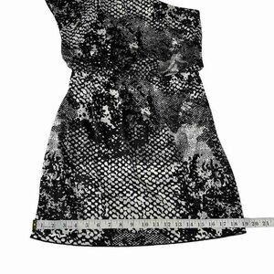 City Triangles One Shoulder Black and White Dress